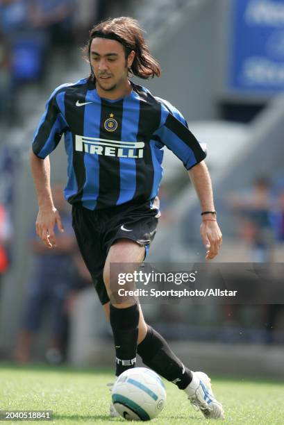 August 1: Alvaro Recoba of Inter Milan on the ball during the Pre Season Friendly match between Bolton Wanderers and Inter Milan at Reebok Stadium on...