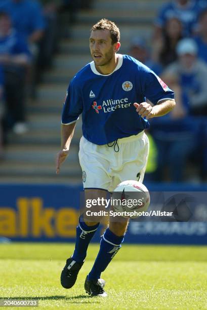 Jason Wilcox of Leicester City on the ball during the Premier League match between Leicester City and West Ham United at Walkers Stadium on August 7,...