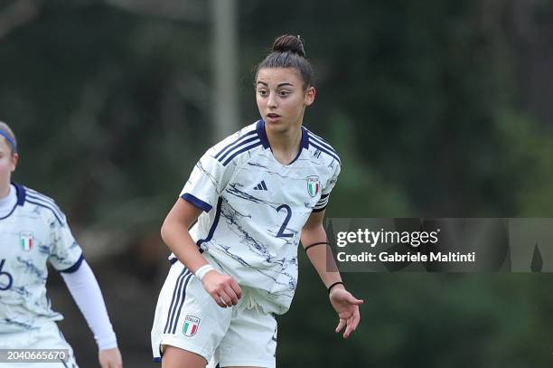 Elisa Bertero of Italy Women U16 looks on during the Women U16 International Friendly match beteween Italy and France at Centro di Preparazione...