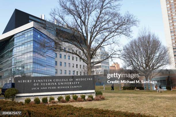 The Albert Einstein College of Medicine is seen on February 26, 2024 in the Morris Park neighborhood in the Bronx borough of New York City. Dr. Ruth...