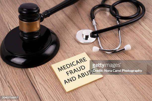medicare fraud and abuse concept - true crime stock pictures, royalty-free photos & images