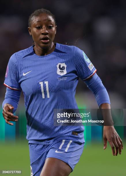 Kadidiatou Diani of France during the UEFA Women's Nations League semi-final match between France and Germany at OL Stadium on February 23, 2024 in...