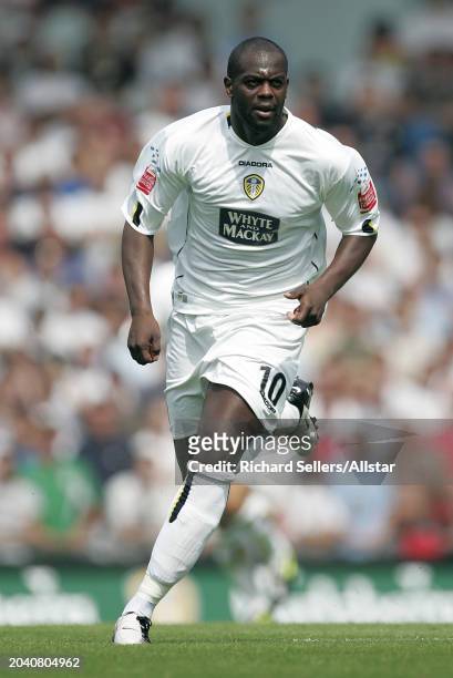 Michael Ricketts of Leeds United running during the Championship match between Leeds United and Derby County at Elland Road on August 7, 2004 in...