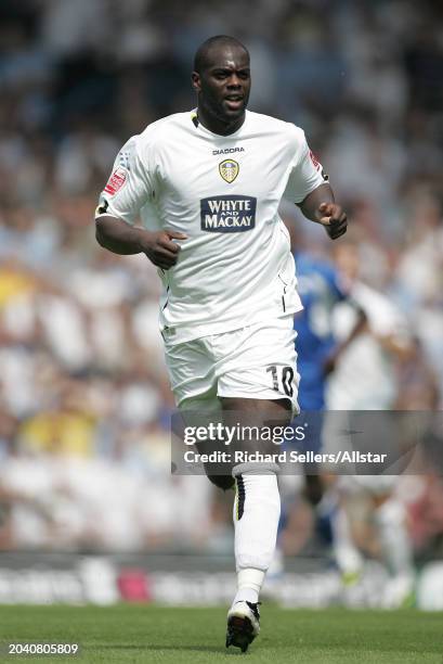 Michael Ricketts of Leeds United running during the Championship match between Leeds United and Derby County at Elland Road on August 7, 2004 in...