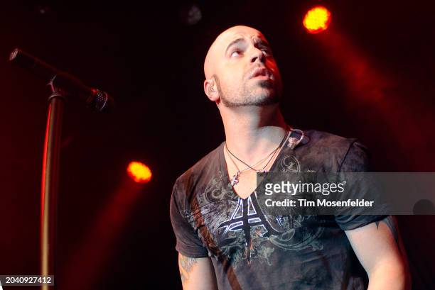 Chris Daughtry of Daughtry performs at The Fillmore on August 20, 2009 in San Francisco, California.