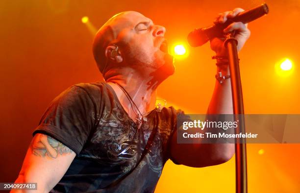 Chris Daughtry of Daughtry performs at The Fillmore on August 20, 2009 in San Francisco, California.