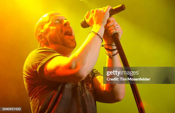 Chris Daughtry of Daughtry performs at The Fillmore on August 20, 2009 in San Francisco, California.