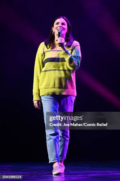 Aisling Bea onstage during Comic Relief Live at London Palladium on February 26, 2024 in London, England.