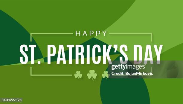 st. patrick's day abstract background, card design. vector - irish flag abstract stock illustrations