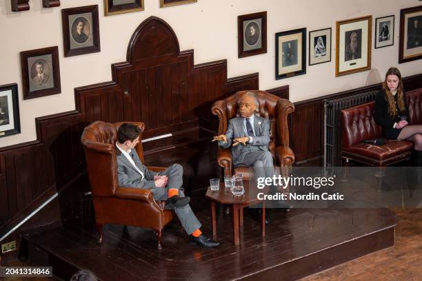 Reverend Al Sharpton speaks at The Cambridge Union on February 26, 2024 in Cambridge, Cambridgeshire.