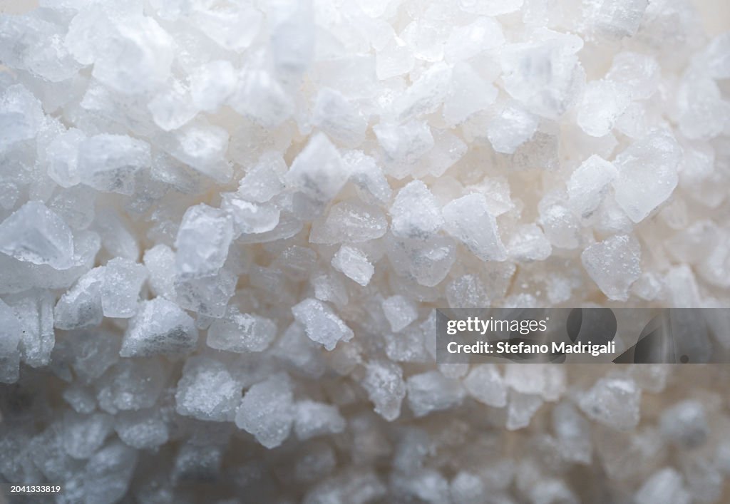 Sea salt grains