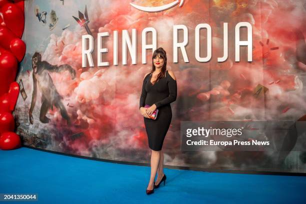 Actress and model Cristina Abad poses during the photocall/premiere of the series 'Red Queen', at the Fernan Gomez Theater, on 26 February, 2024 in...