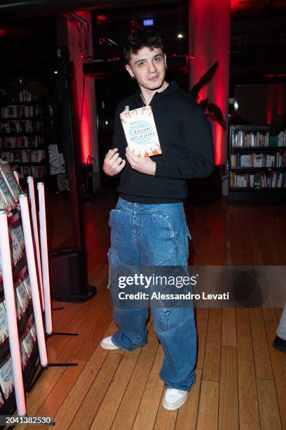 Olly attends the launch party of the "Il Secondo Giro Di Giostra" By Pachy Vocal Coach on February 26, 2024 in Milan, Italy.