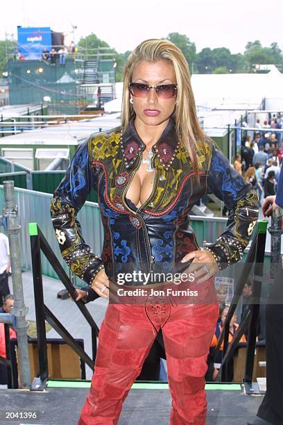 Pop star Anastacia at Capital FM's Party in the Park on July 8 at Hyde Park, London, England.