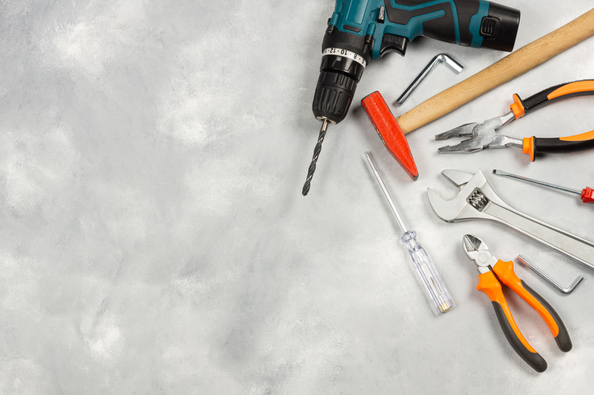 tools on table
