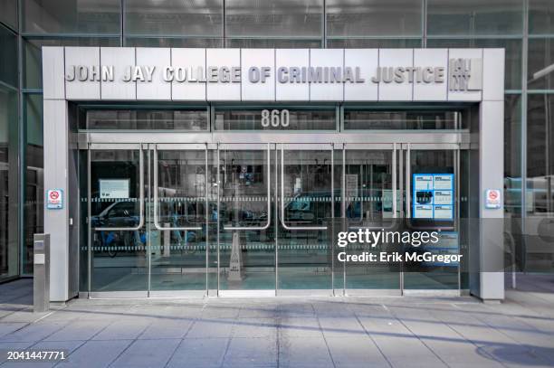 Entrance to John Jay College Of Criminal Justice in Manhattan.