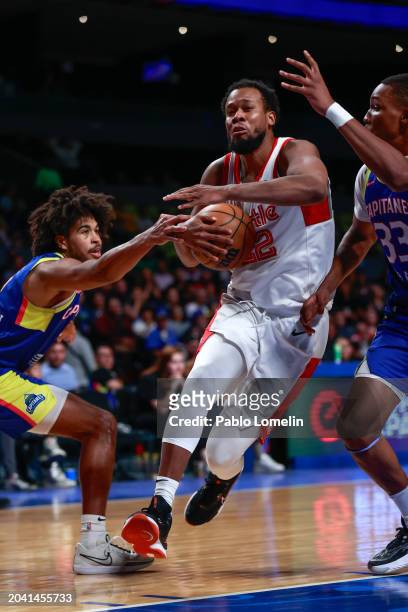 February 29 Rodney Hood, Guard/Forward of Memphis Hustle drives to the basket during the game against the Mexico City Capitanes at Arena Ciudad de...