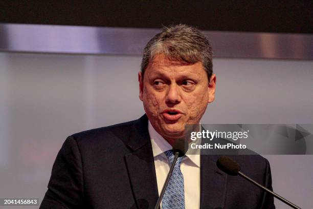 Governor Tarcisio de Freitas is attending the auction of the North Axis Intercity Train , which will connect Sao Paulo to Campinas, at the...