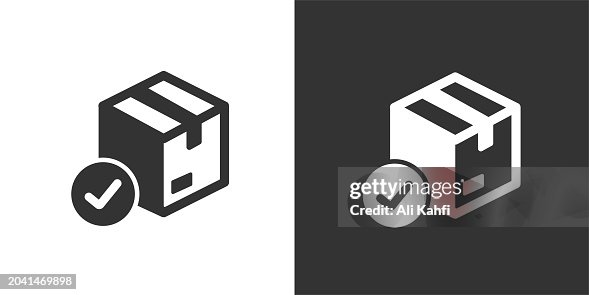 Delivered icon. Solid icon that can be applied anywhere, simple, pixel perfect and modern style Delivered icon. Solid icon that can be applied anywhere, simple, pixel perfect and modern style