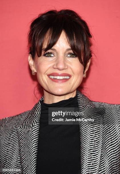 Carla Gugino attends HBO's "The Regime" New York Premiere at American Museum of Natural History on February 26, 2024 in New York City.