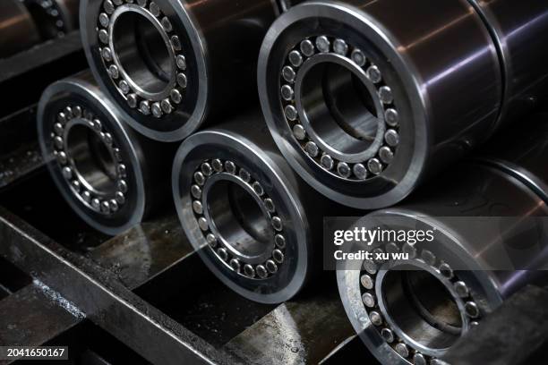 bearings for large equipment - ball bearing stock pictures, royalty-free photos & images