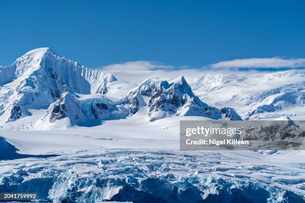 antarctic peninsula near petermann island. antarctica - antarctica stock pictures, royalty-free photos & images