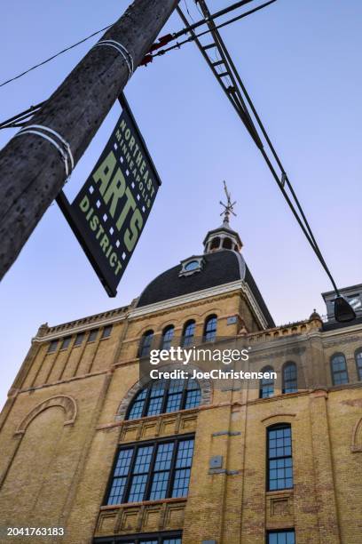northeast minneapolis historic grain belt brewery - northeast stock pictures, royalty-free photos & images