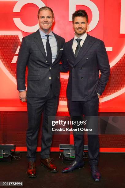 Stephen Amell and Robbie Amell attend the World Premiere of Netflix's "Code 8: Part II" at TIFF Bell Lightbox on February 26, 2024 in Toronto,...