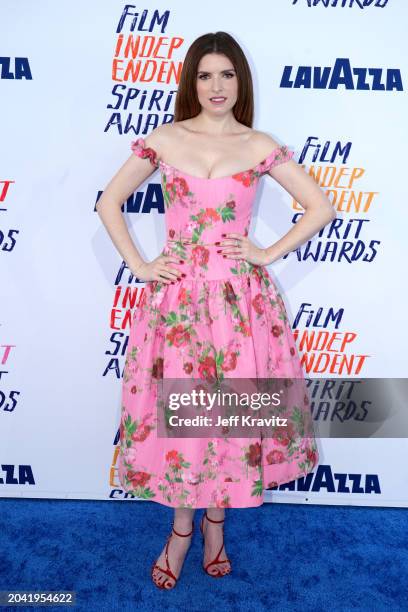 Anna Kendrick attends the 2024 Film Independent Spirit Awards on February 25, 2024 in Santa Monica, California.