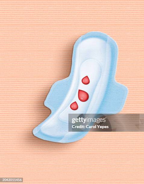menstrual bleeding.sanitary pad - damenbinde stock-fotos und bilder