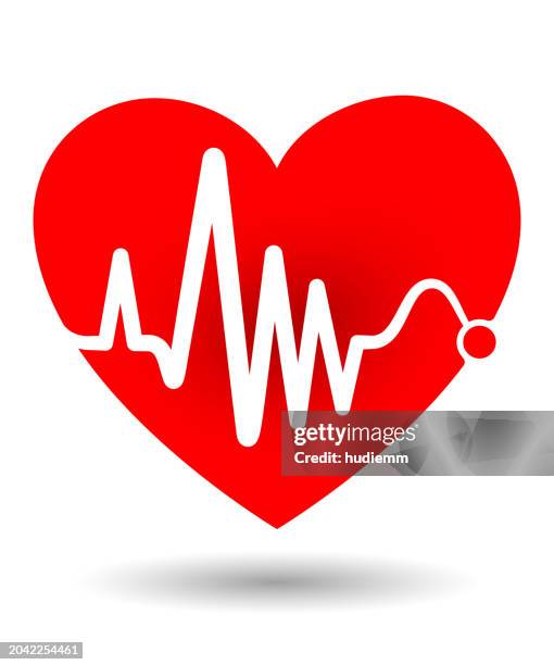 ilustraciones, imágenes clip art, dibujos animados e iconos de stock de patrón de vector electrocardiograma y corazón (concepto de salud) - reanimación cardiopulmonar
