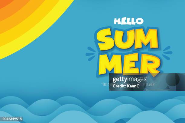 summer background. summer lettering. template vector stock illustration - summer camp stock illustrations