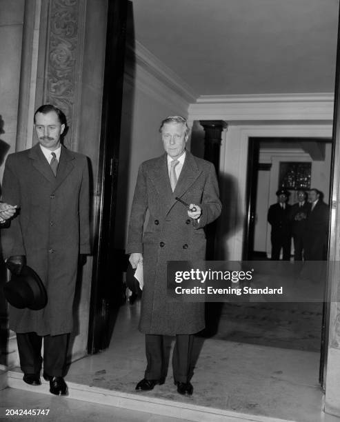 The Duke of Windsor during his visit to London, November 14th 1955.