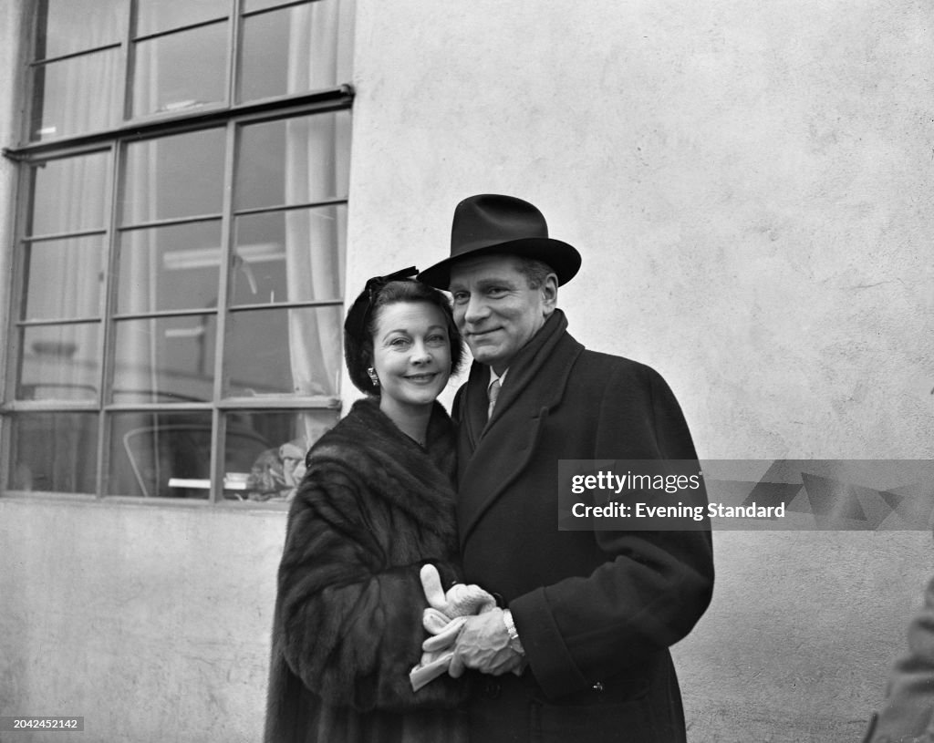 Laurence Olivier With His Wife Actress Vivien Leigh London News laurence-olivier-with-his-wife-actress-vivien-leigh-london-news