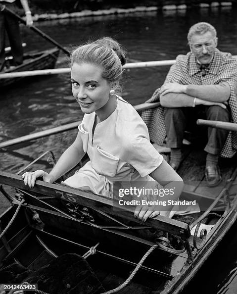 Geneviève Page And David Niven, 1956