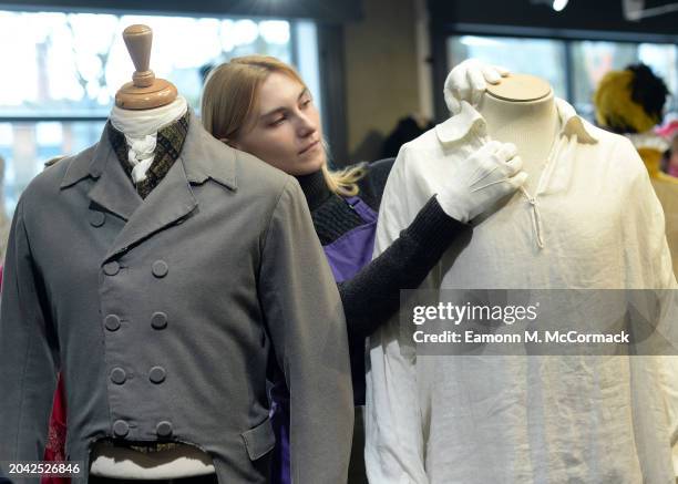 The infamous wet shirt as worn by Colin Firth in Pride and Prejudice on display at the "Lights Camera Auction" photocall at Kerry Taylor Auctions on...