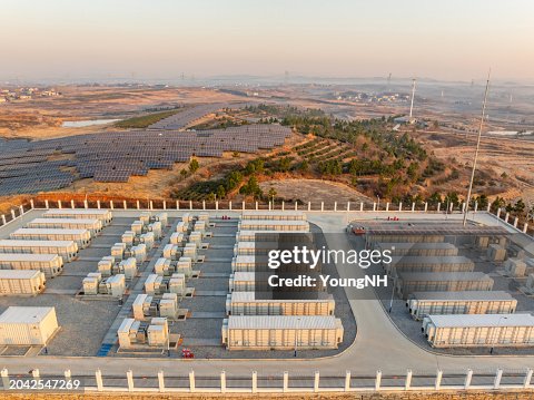 Energy storage power station in the morning Energy storage power station in the morning