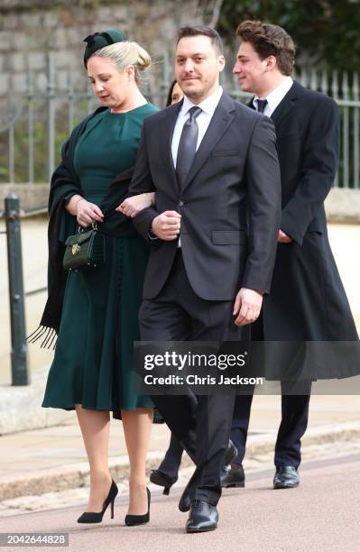 Princess Theodora of Greece and Denmark and Matthew Jeremiah Kumar attend the Thanksgiving Service for King Constantine of the Hellenes at St...
