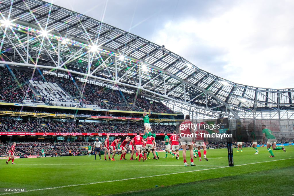 Ireland V Wales. Six Nations Rugby Union.