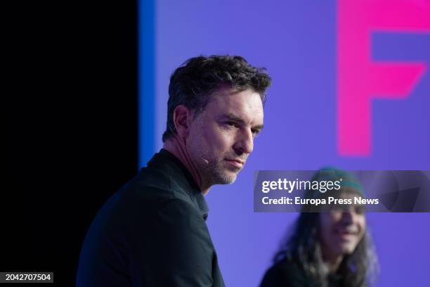 The athlete and president of Gasol16 Ventures, Pau Gasol , and the chief digital officer of Telefonica Innovacion Digital, Chema Alonso , during the...