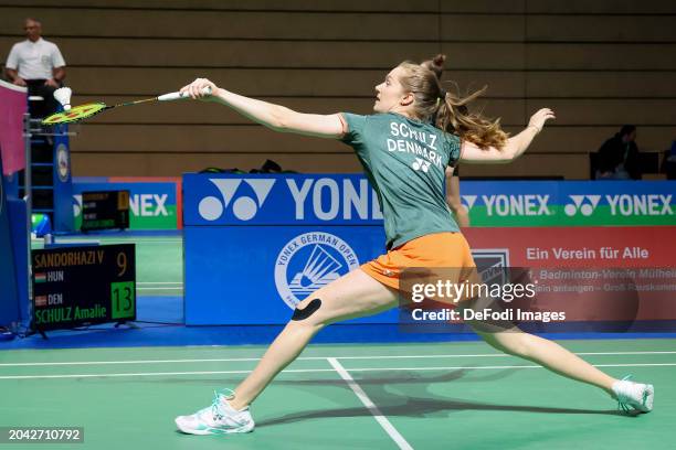 Muehlheim germany amalie schulz of denmark controls the ball during the match between vivien Muehlheim germany amalie schulz of denmark controls the ball during the match between vivien