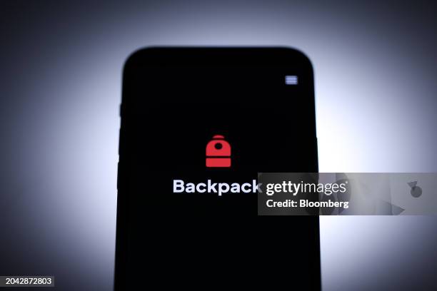 The Backpack cryptocurrency wallet logo displayed on a mobile phone arranged in London, UK, on Friday, March 1, 2024. A group of former FTX and...