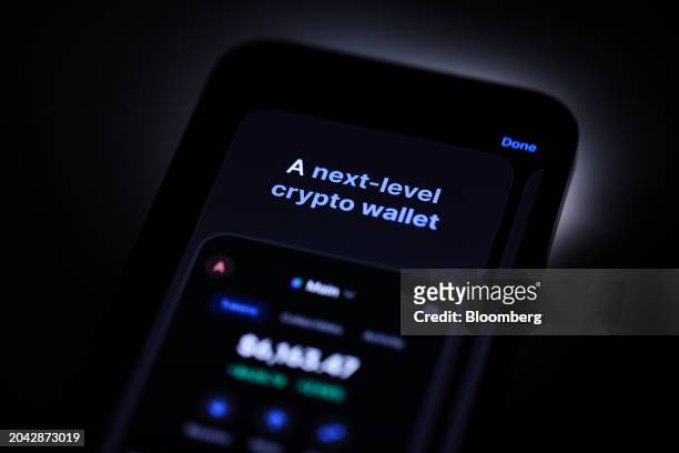 The Backpack cryptocurrency wallet displayed on a mobile phone arranged in London, UK, on Friday, March 1, 2024. A group of former FTX and Alameda...