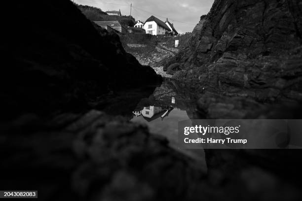 General view at Cadgwith Cove on February 27, 2024 in Cadgwith, United Kingdom.