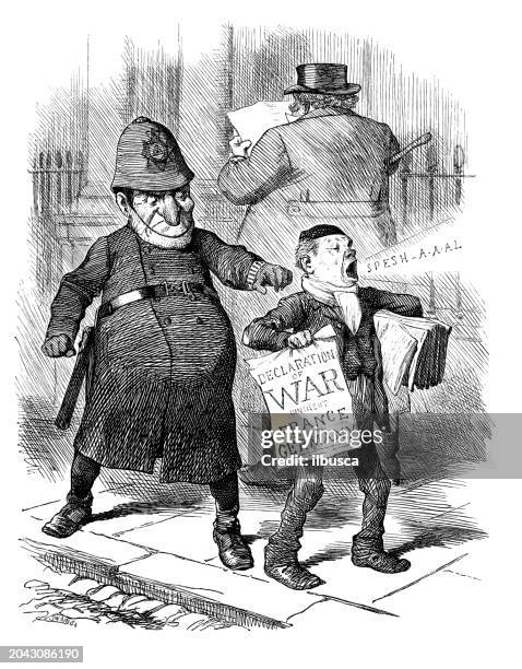 british satire caricature comic cartoon illustration - boy yelling stock illustrations
