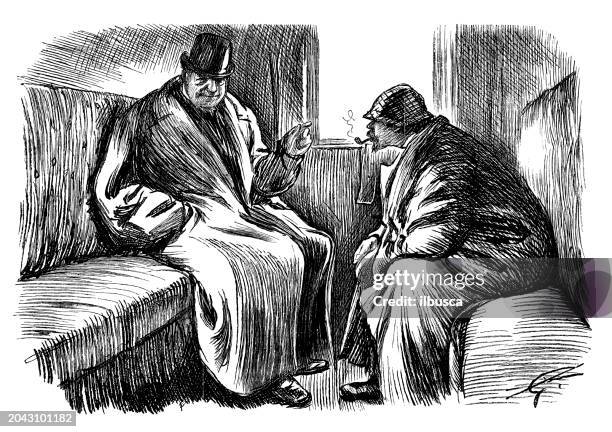 British Satire Caricature Comic Cartoon Illustration High-Res Vector Graphic