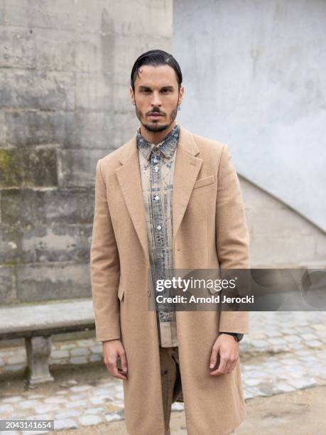 Baptiste Giabiconi attends the Christian Dior Womenswear Fall/Winter 2024-2025 show as part of Paris Fashion Week on February 27, 2024 in Paris,...