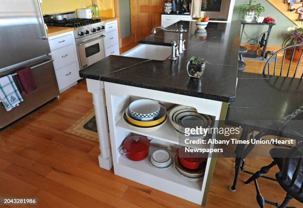 Liz Argotsinger's kitchen island on Tuesday, Feb. 7, 2012 in Gloversville, N.Y.