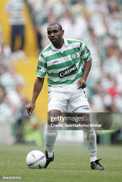 August 8: Didier Agathe of Glasgow Celtic on the ball during the Scottish Premiership match between Celtic and Motherwell at Celtic Park on August 8,...