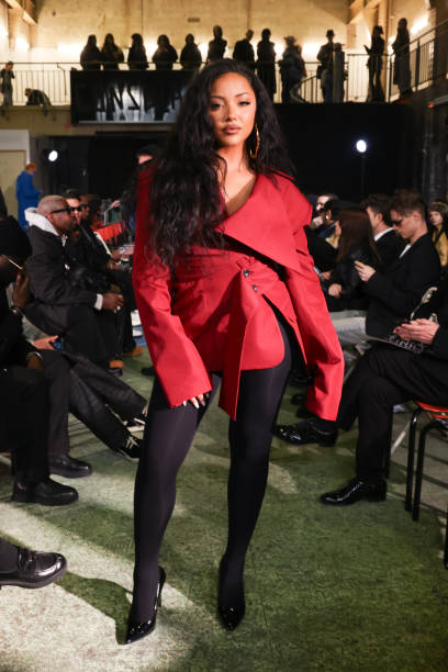 Wejdene attends the Laruicci Womenswear Fall/Winter 2024-2025 show as part of Paris Fashion Week on February 27, 2024 in Paris, France.